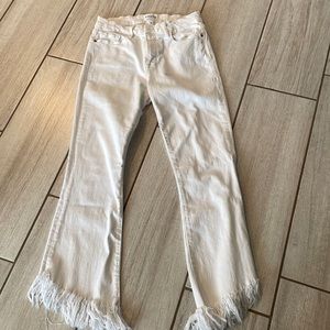 Frame white jeans